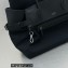 The Row Margaux 17 Inside-Out Bag in Canvas and Leather 1835 Black