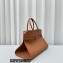 The Row Margaux Belt 15 Bag in Leather 1844 Brown