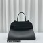 The Row Margaux Belt 15 Bag in Leather 1844 Black