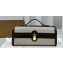 Savette Slim Symmetry Pochette Bag in Canvas 1858 Coffee