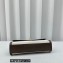 Savette Slim Symmetry Pochette Bag in Canvas 1858 Coffee