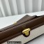 Savette Slim Symmetry Pochette Bag in Canvas 1858 Coffee