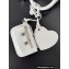 Balenciaga Le Cagole Mini Duffle Bag in Arena lambskin White