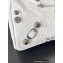 Balenciaga Le Cagole Medium Duffle Bag in Arena lambskin White