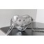 Balenciaga Le Cagole Heart Mini Bag in Arena lambskin metallized Silver
