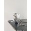 Balenciaga Le Cagole Heart Mini Bag in Arena lambskin metallized Silver