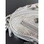 Balenciaga Le Cagole Heart Mini Bag in Arena lambskin metallized Silver