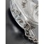 Balenciaga Le Cagole Heart Mini Bag in Arena lambskin metallized Silver