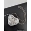 Balenciaga Le Cagole Heart Mini Bag in Arena lambskin metallized Silver