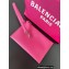 Balenciaga Duty Free Small Tote Bag in mesh bright pink