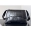 Balenciaga Downtown Small Shoulder Bag in calfskin crocodile embossed Black