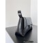 Balenciaga Downtown Small Shoulder Bag in calfskin crocodile embossed Black