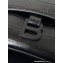 Balenciaga Downtown Small Shoulder Bag in calfskin crocodile embossed Black