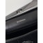 Balenciaga Downtown Small Shoulder Bag in calfskin crocodile embossed Black