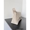 Balenciaga Downtown Small Shoulder Bag in calfskin Beige