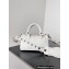 Balenciaga Le Cagole Mini Duffle Bag in Arena lambskin White