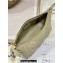 Dior Medium DiorTravel Nomad Pouch bag in Macrocannage Calfskin Beige