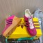 Gucci x Adidas Heel 9cm Platform 4cm Wedge Gazelle sneakers Fuchsia 2023