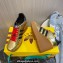 Gucci x Adidas Heel 9cm Platform 4cm Wedge Gazelle sneakers Gold 2023