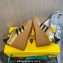 Gucci x Adidas Heel 9cm Platform 4cm Wedge Gazelle sneakers Gold 2023