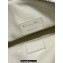 Dior Medium DiorTravel Nomad Pouch bag in Macrocannage Calfskin White