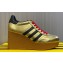 Gucci x Adidas Heel 9cm Platform 4cm Wedge Gazelle sneakers Gold 2023