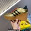 Gucci x Adidas Heel 9cm Platform 4cm Wedge Gazelle sneakers Gold 2023
