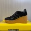 Gucci x Adidas Heel 9cm Platform 4cm Wedge Gazelle sneakers Black 2023