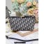 Dior Medium DiorTravel Nomad Pouch bag in Blue Dior Oblique Jacquard