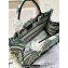 Dior Small Book Tote Bag in White Multicolor Étoile de Voyage Embroidery