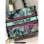 Dior Small Book Tote Bag in Multicolor Toile de Jouy Voyage Embroidery Green
