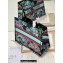 Dior Medium Book Tote Bag in Multicolor Toile de Jouy Voyage Embroidery Green