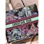 Dior Large Book Tote Bag in Multicolor Toile de Jouy Voyage Embroidery Green