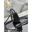 Lady Dior Micro Bag Black in Satin with Gradient Bead Embroidery