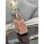 Lady Dior Micro Bag Pink in Satin with Gradient Bead Embroidery