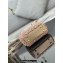 Lady Dior Micro Bag Pink in Satin with Gradient Bead Embroidery