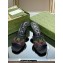 Gucci Heel 7.5cm GG crystal mesh mid-heel slide sandals 747245 Black/Multicolor 2023