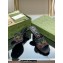Gucci Heel 7.5cm GG crystal mesh mid-heel slide sandals 747245 Black/Multicolor 2023