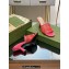 Gucci Heel 7.5cm GG crystal mesh mid-heel slide sandals 747245 Fuchsia 2023