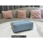 Dior Caro Box Bag in Quilted Macrocannage Calfskin Light Blue