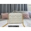 Dior Caro Box Bag in Quilted Macrocannage Calfskin White