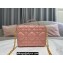 Dior Caro Box Bag in Quilted Macrocannage Calfskin Pink
