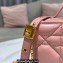 Dior Caro Box Bag in Quilted Macrocannage Calfskin Pink