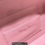 Dior Caro Box Bag in Quilted Macrocannage Calfskin Pink
