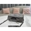 Dior Caro Box Bag in Quilted Macrocannage Calfskin Gray