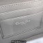 Dior Caro Box Bag in Quilted Macrocannage Calfskin Gray
