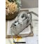 Dior Small Lady D-Joy Bag in Iridescent and Cannage Lambskin Silver