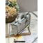 Dior Medium Lady D-Joy Bag in Iridescent and Cannage Lambskin Silver