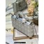 Dior Medium Lady D-Joy Bag in Iridescent and Cannage Lambskin Silver