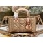 Dior Micro Lady D-Joy Bag in Iridescent and Cannage Lambskin Pink Gold